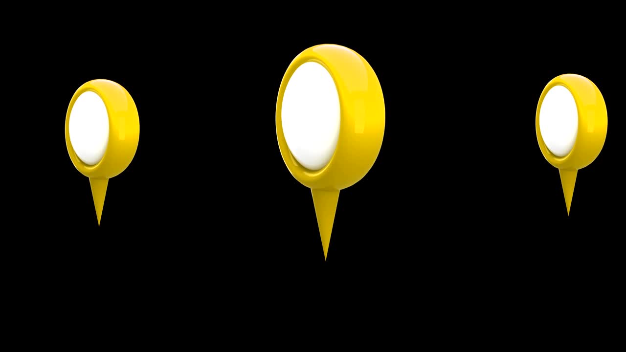 iconos de pines del mapa 4k