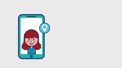 con el teléfono inteligente de la chica video amarlo cámara contenido viral