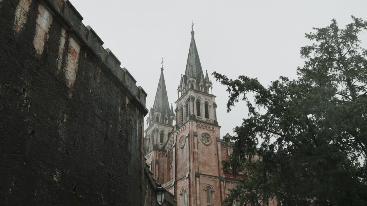 Gothic Style Church with Two Towers