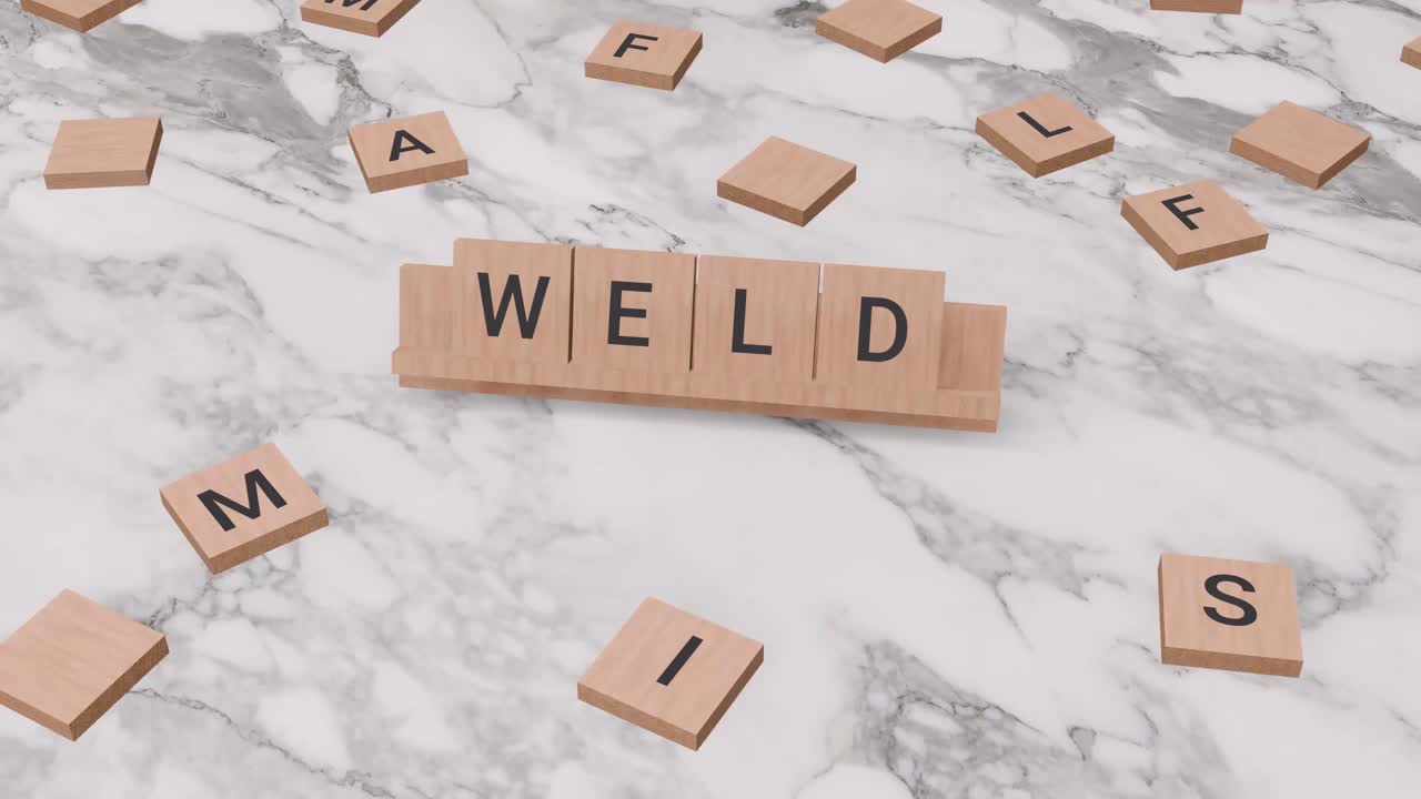 Weld word on scrabble