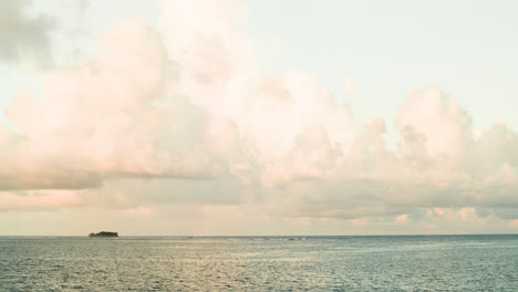 a time-lapse view of open sea on a cloudy afternoon in siargao island, philippines.