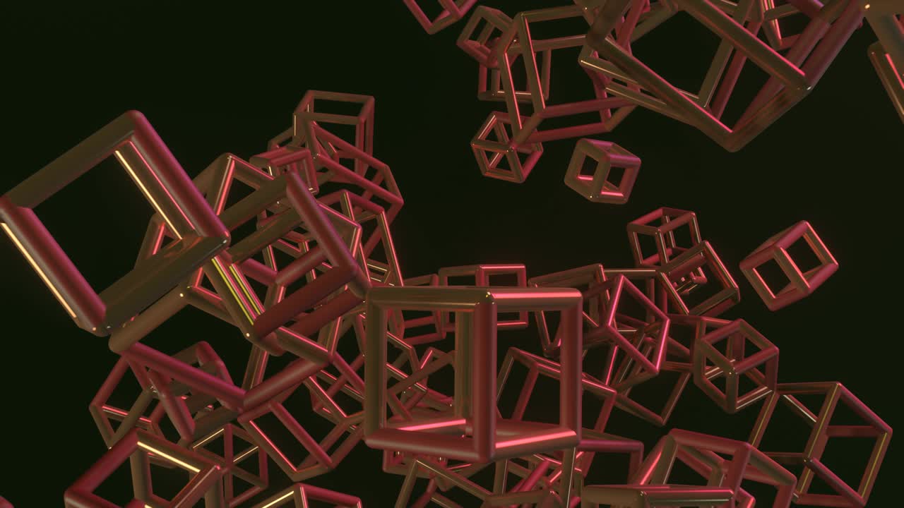 forma futurista, vuelo, animación de un objeto abstracto. fondo de concepto de tecnología dinámica.