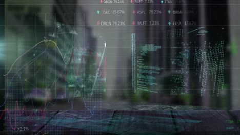 Animation-of-data-processing-over-cityscape