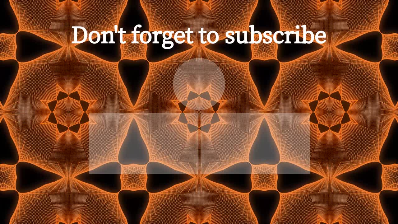 칼레이도스코프 패턴 엔드 카드 엔딩 스크린 모션 그래픽