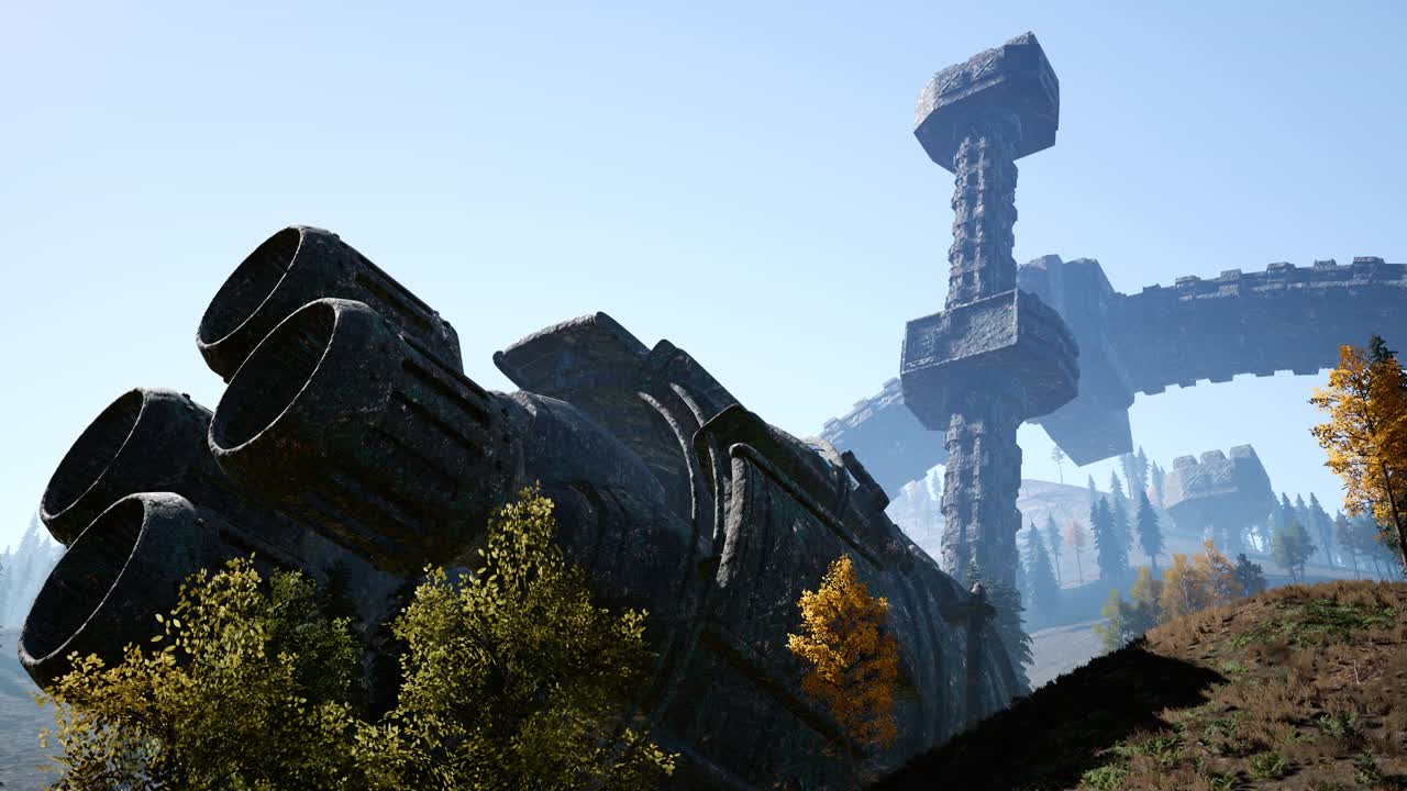 ufo가 숲에 추락했습니다.