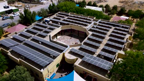 Solar-panels-on-the-roof-of-a-school-in-a-Bedouin-village-in-the-Negev-in-southern-Israel