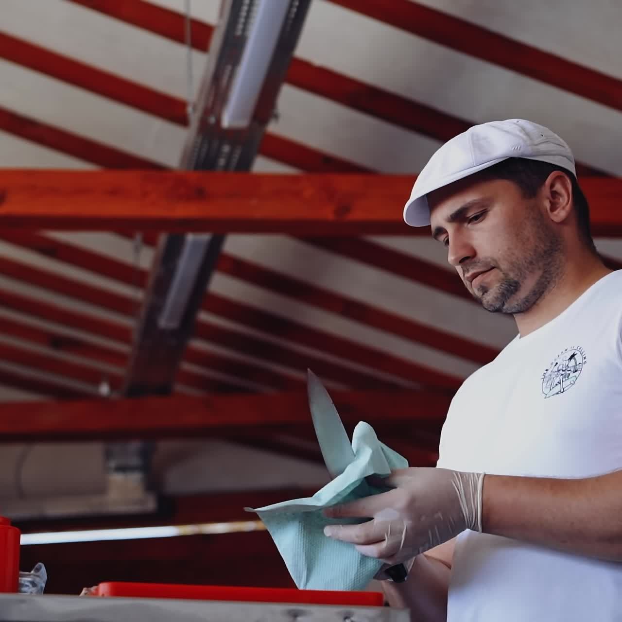 Chef cooking at restaurant