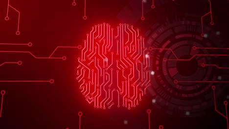 Animation-of-data-processing-over-computer-circuit-board-brain