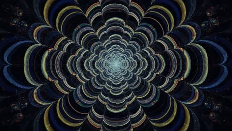 captivating spiral of colors and patterns: a hypnotic journey through a vortex of light and shapes, evoking a sense of depth and infinite exploration