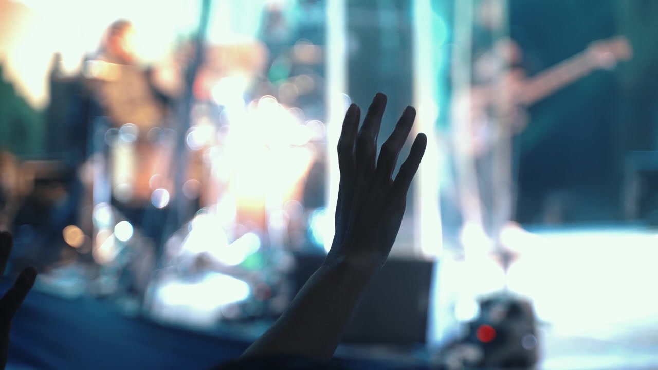 hand in a concert in Mexico