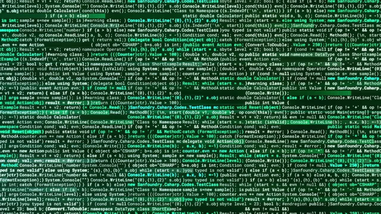 Computer Code Display