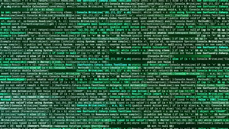 Computercode-Anzeige