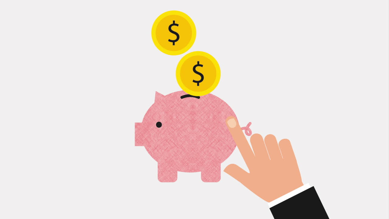 Saving Money in a Piggy Bank