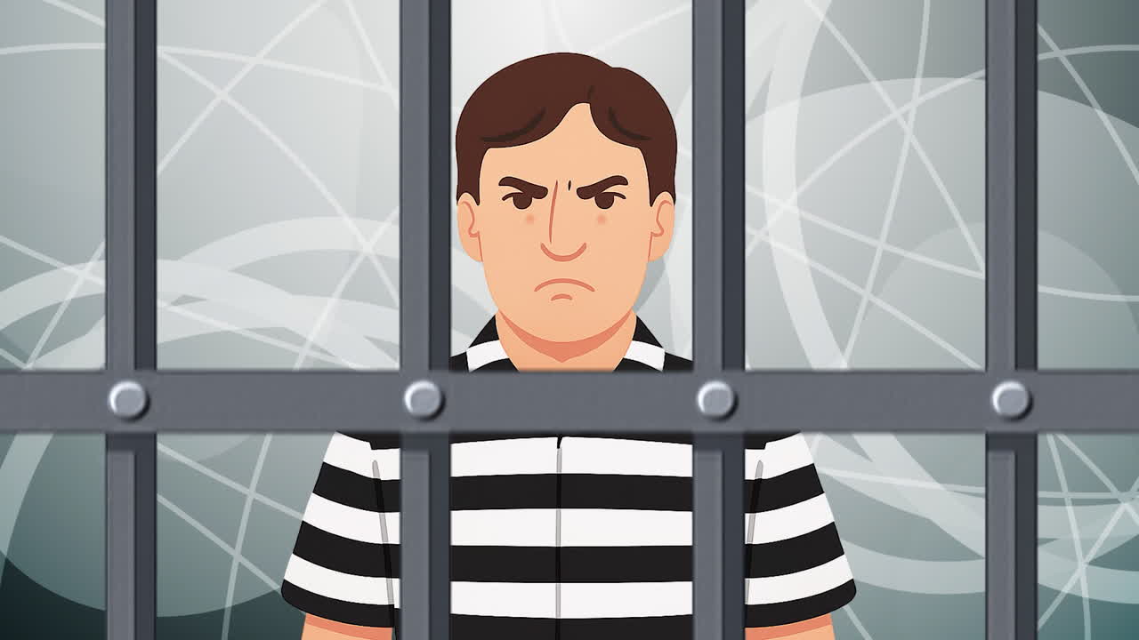 Man Behind Bars