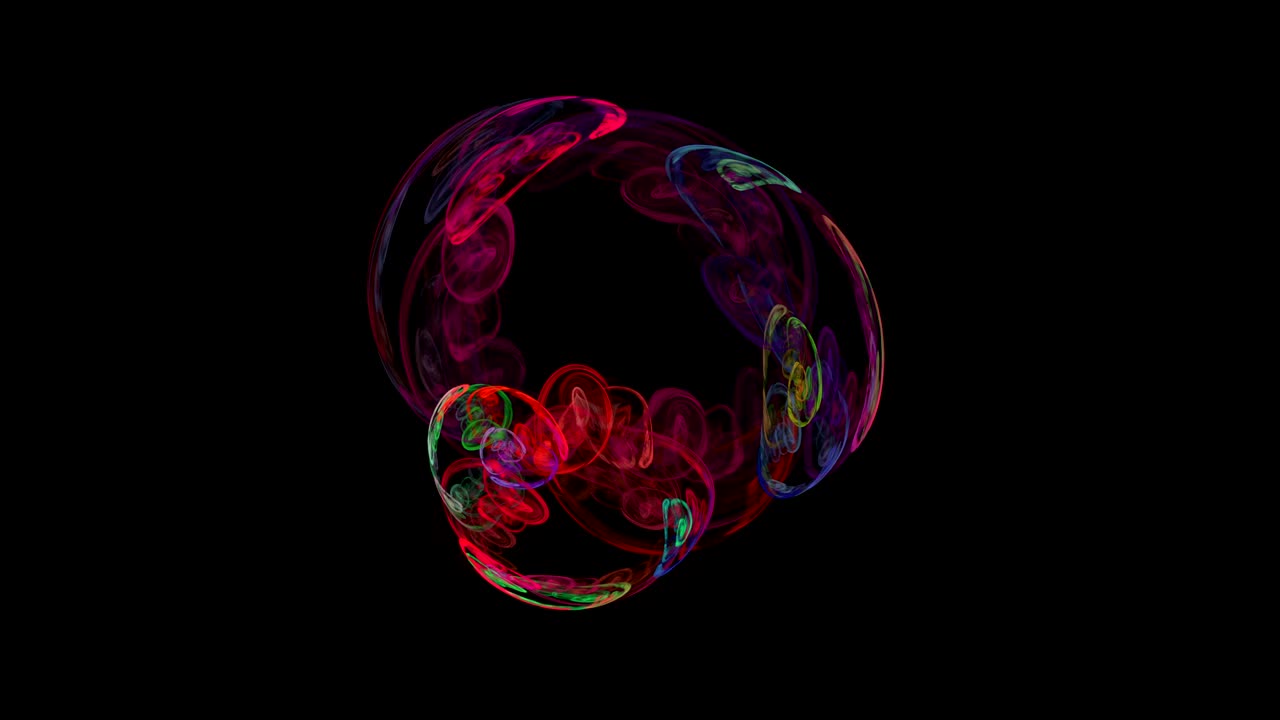 fondo de movimiento de bucle abstracto de figura colorida