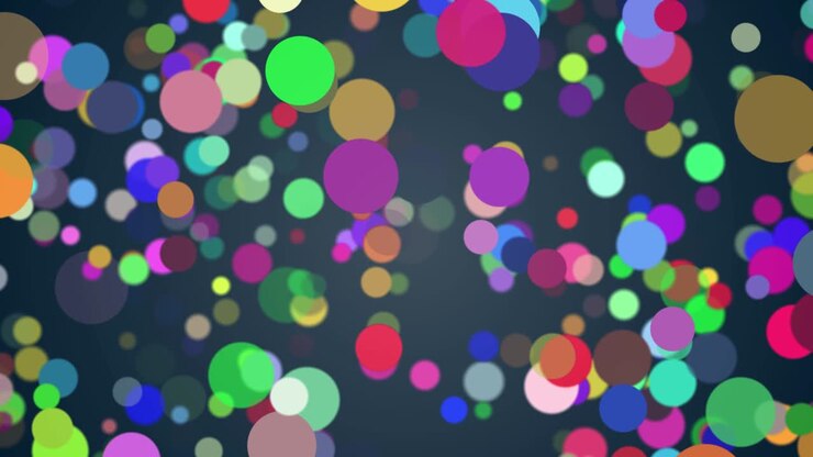 Sfondo animato astratto con particelle colorate volanti
