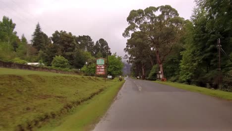 driving into hoggsback, south africa