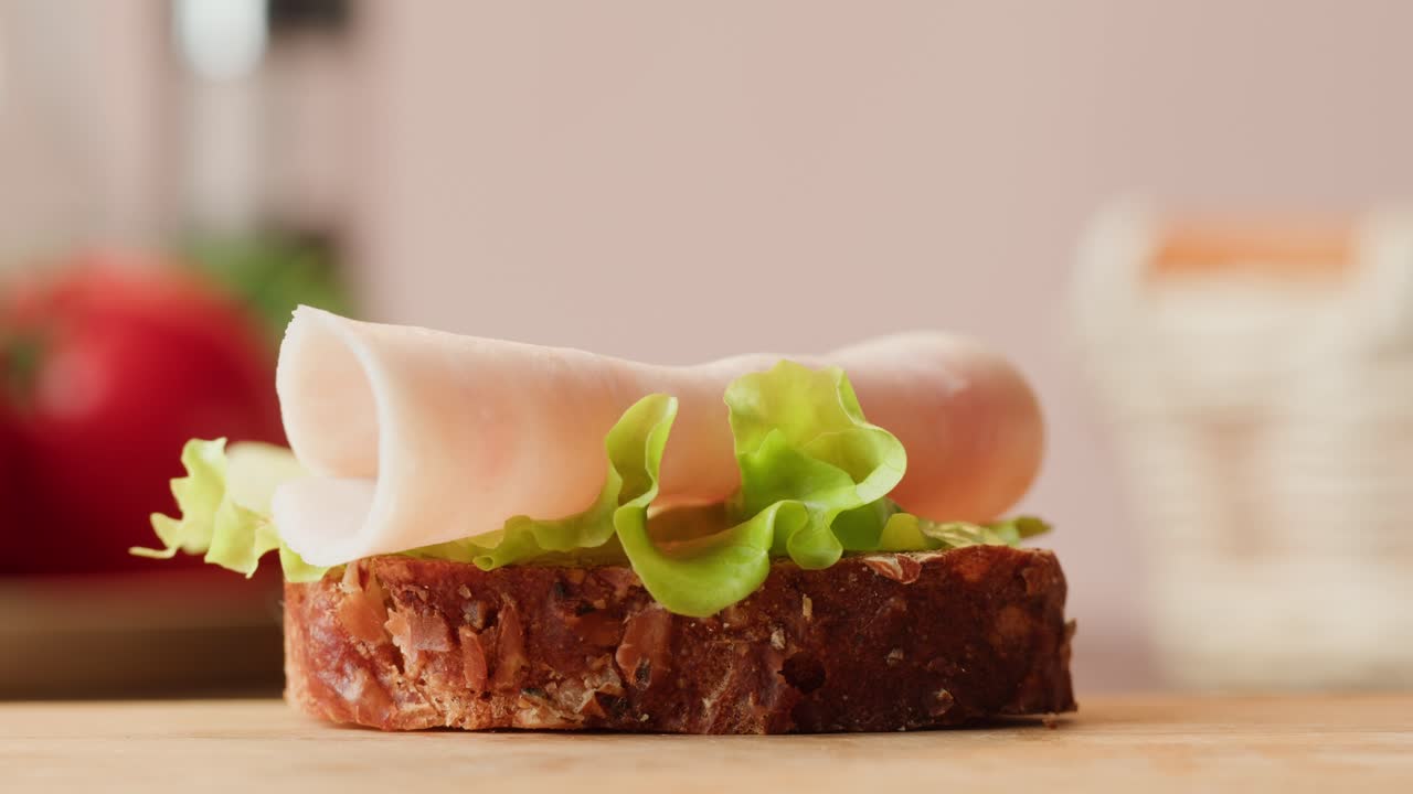 Making a delicious sandwich