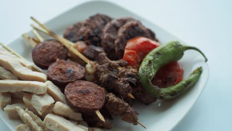 turkish kebabs on a plate