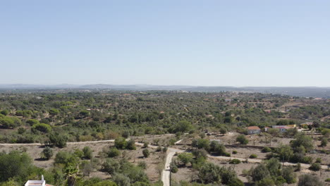 a typical south european landscape through the eye of a bird