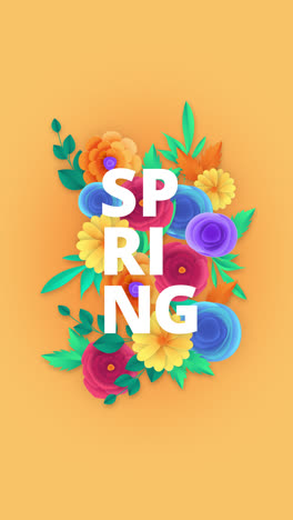diseño floral de primavera