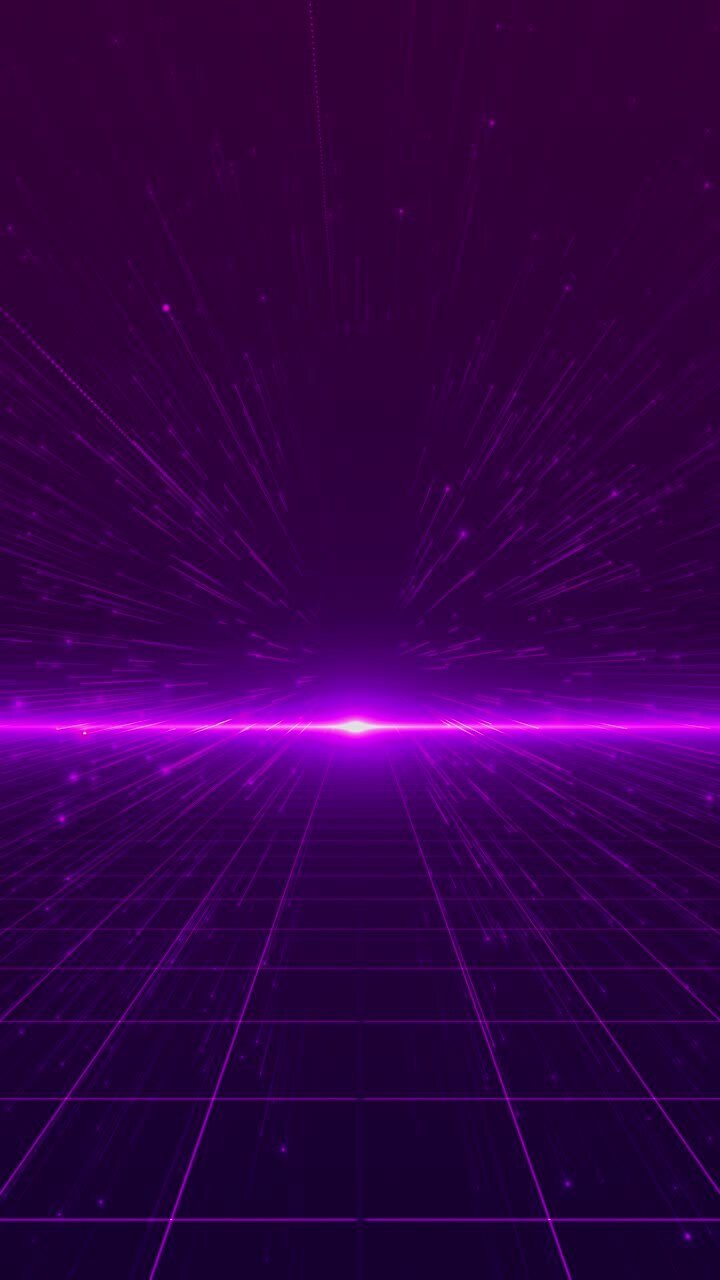 Purple neon flares vanishing over digital grid creating dynamic sense of speed power for scifi