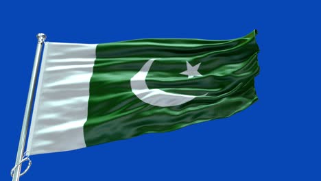 4k highly detailed flag of pakistan - pakistan flag high detail - national flag pakistan wave pattern loopable elements