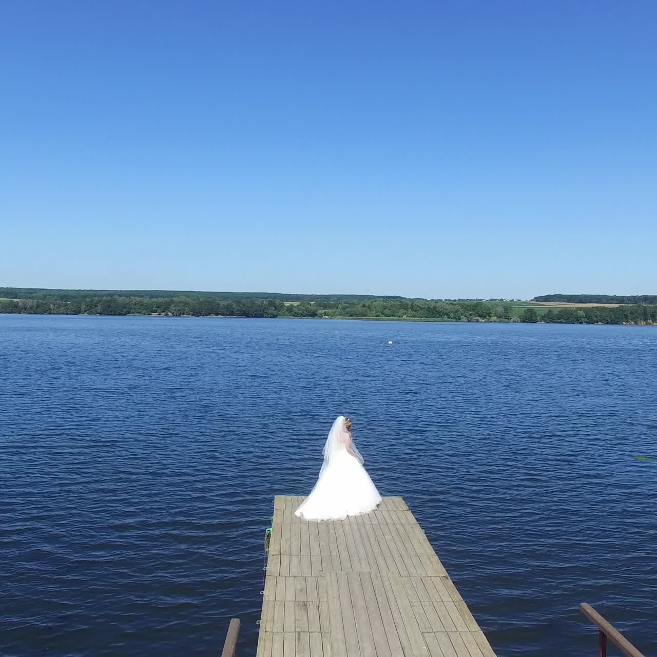 Bride Posing In Her Wedding Day