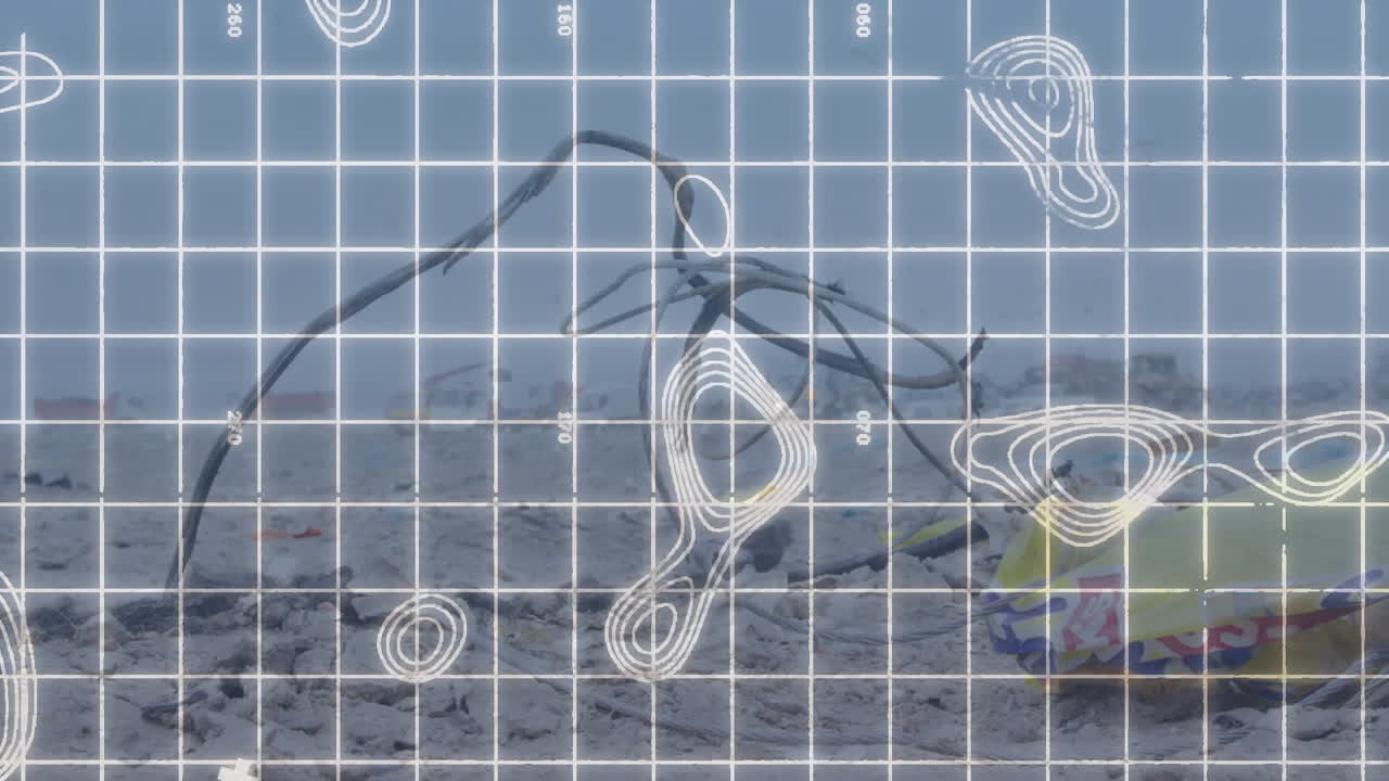 폐기물 처분장 지도의 애니메이션