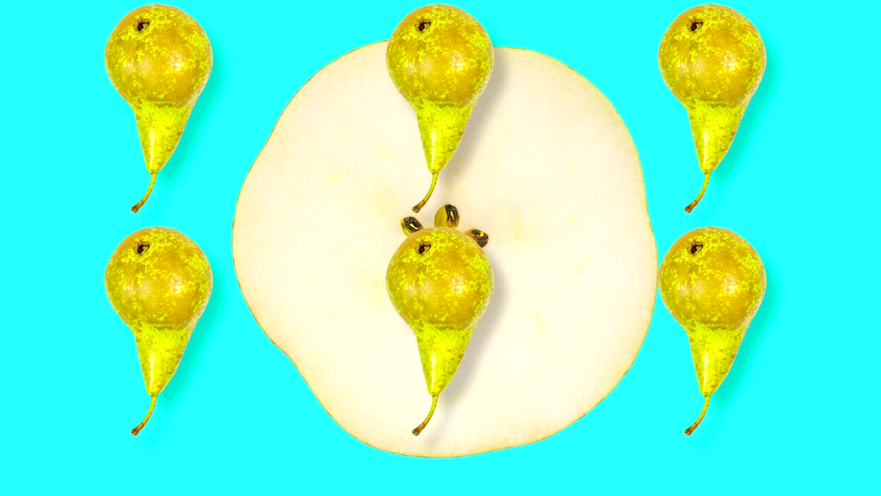 과일과 함께 추상적인 배경