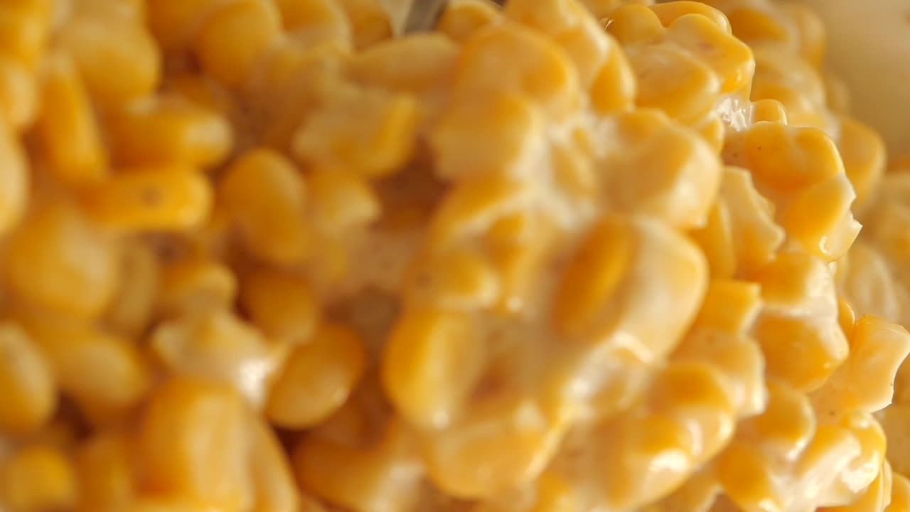 Close-up of Creamed Corn