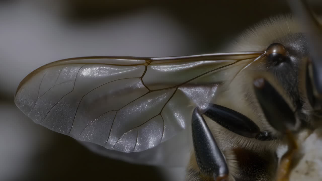 Close-up of a Bee's Wing