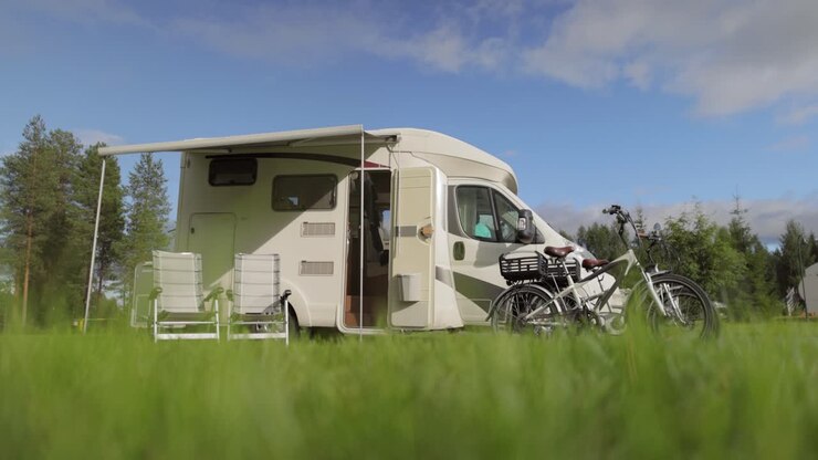 Aile tatili, karavan yolculuğu, motokaravanla seyahat, Karavan araba tatili.