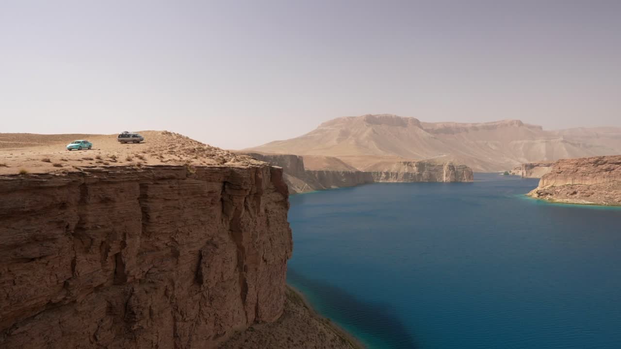 Vista panoramica del lago Band-e Amir nella provincia di Bamyan, in Afghanistan