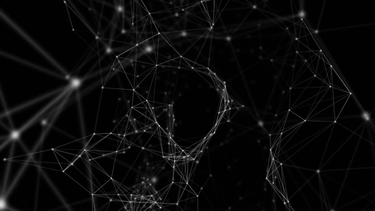 After 3 seconds network pulsing on black letters appearing sliding to center showcasing Up Level