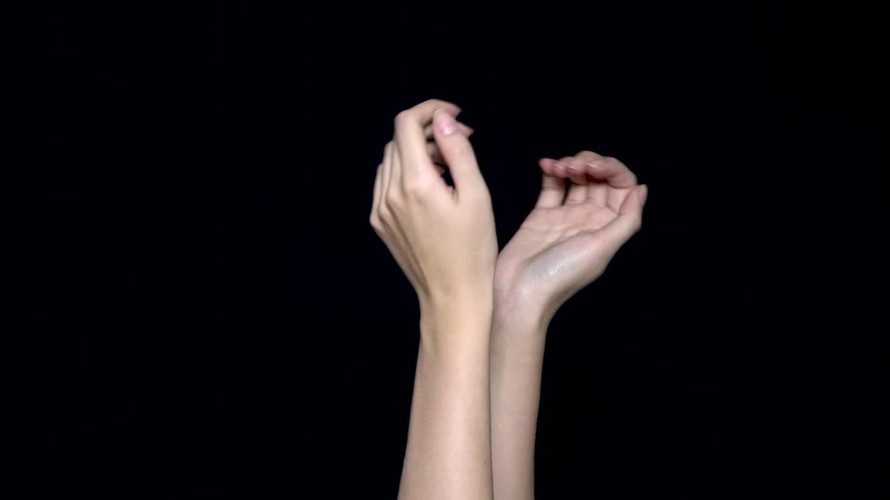 손짓을 하는 것