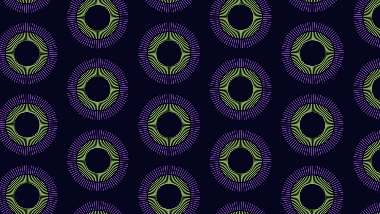 Intricate and striking circle pattern on dark background