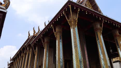 tourists explore the ornate temple architecture