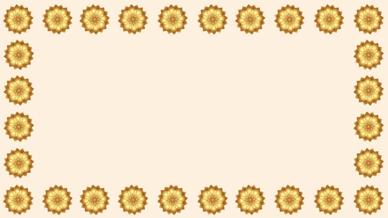 ramadán fondo islámico - 4k ramadán islámico - formas geométricas - (loopable) - flor de loto - forma giratoria