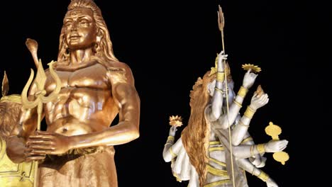 idol-of-hindu-holy-god-lord-shiva-at-outdoor-from-different-angle-video-is-taken-at-mahakaleshwar-mahakal-temple-corridor-ujjain-madhya-pradesh-india