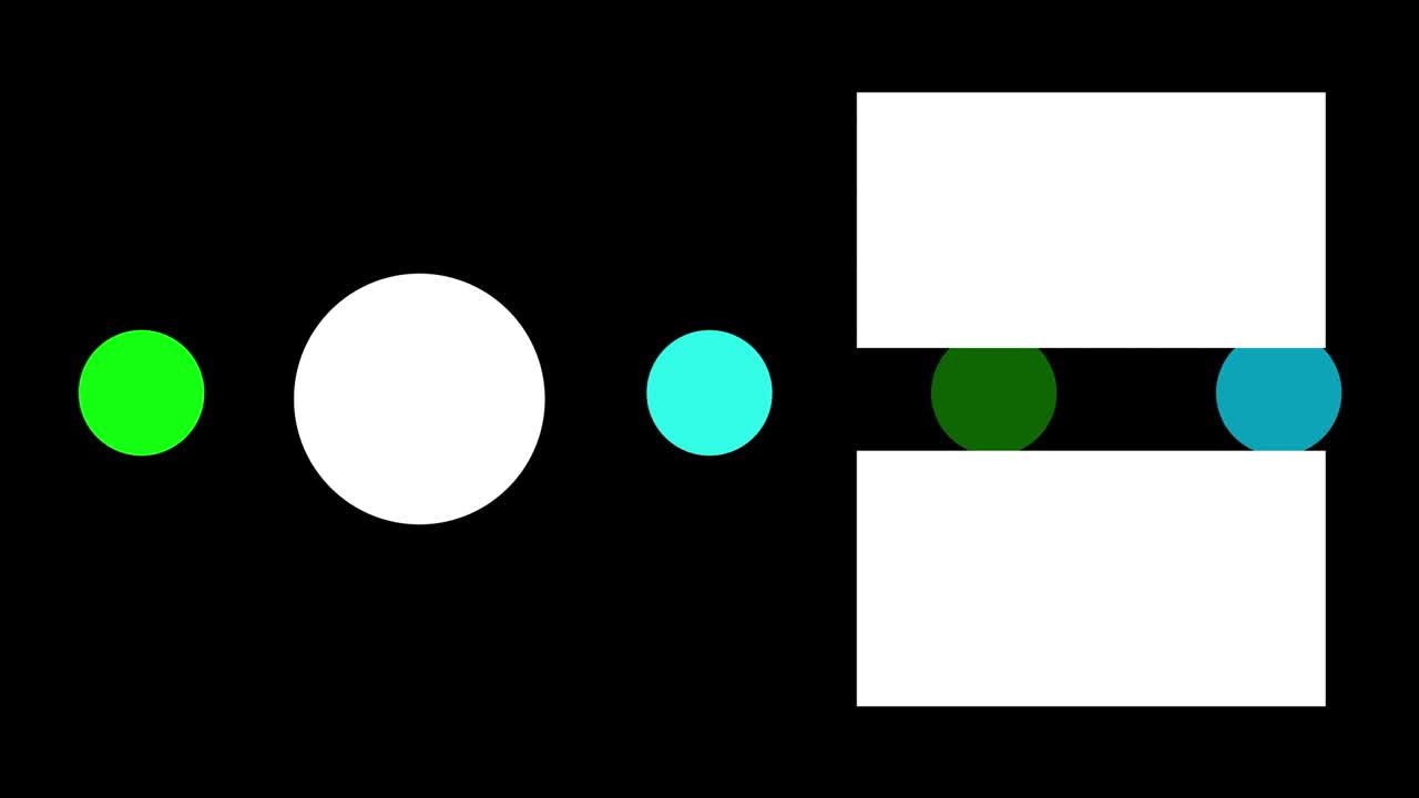 esfera de bola colorida tarjeta de finalización pantalla de finalización gráficos de movimiento