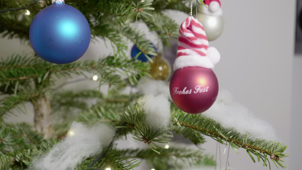 secuencia motorizada de un árbol de navidad