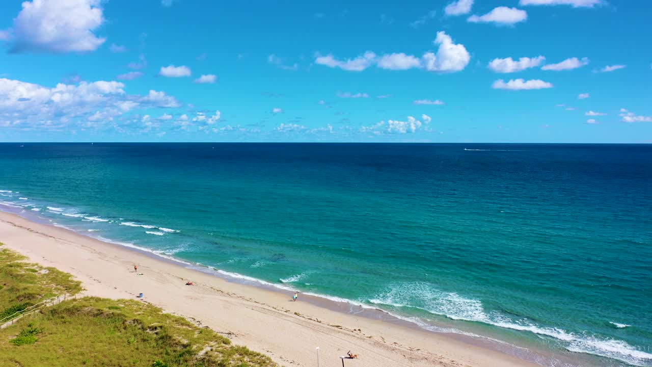 겨울 한가운데 델레이 비치 플로리다