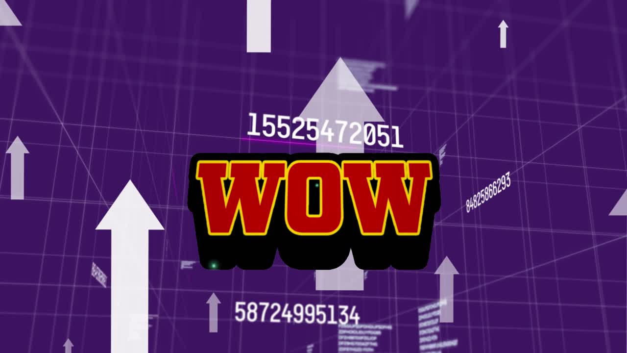 그리드와 데이터 처리에 대한 와우 텍스트의 애니메이션