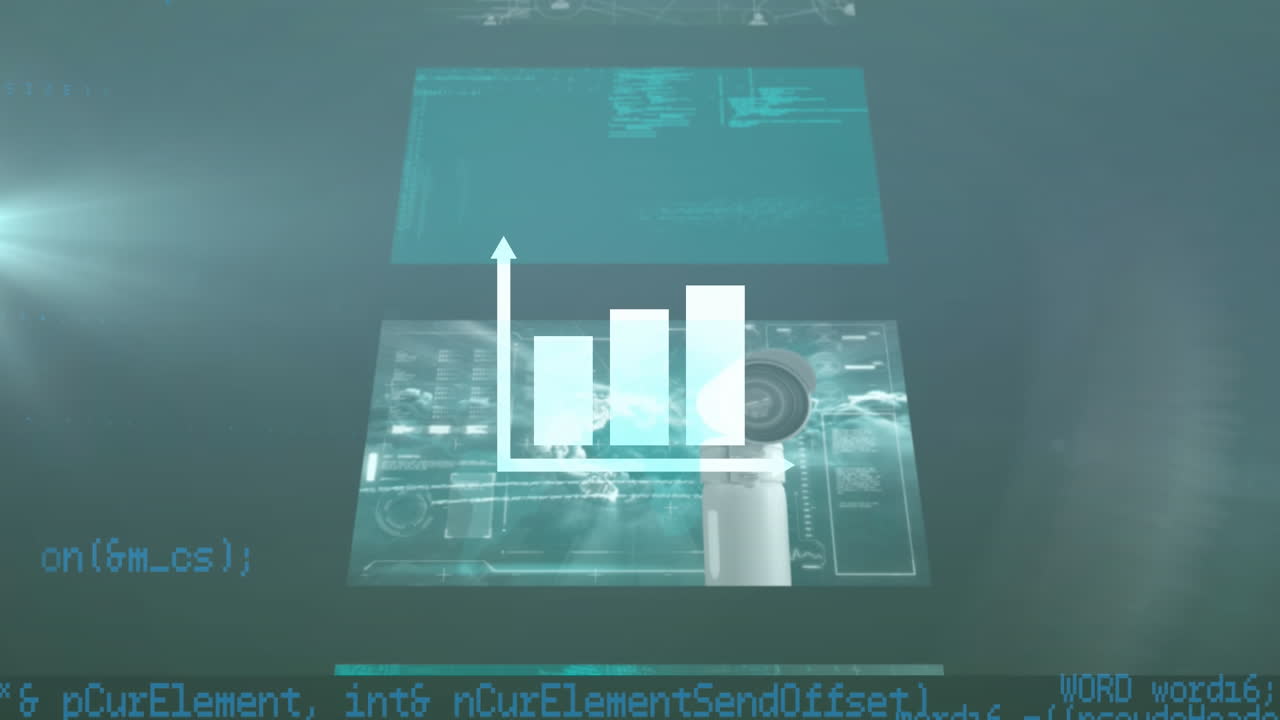 animación del gráfico sobre el procesamiento de datos
