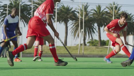 Jugadores-De-Hockey-Durante-Un-Partido