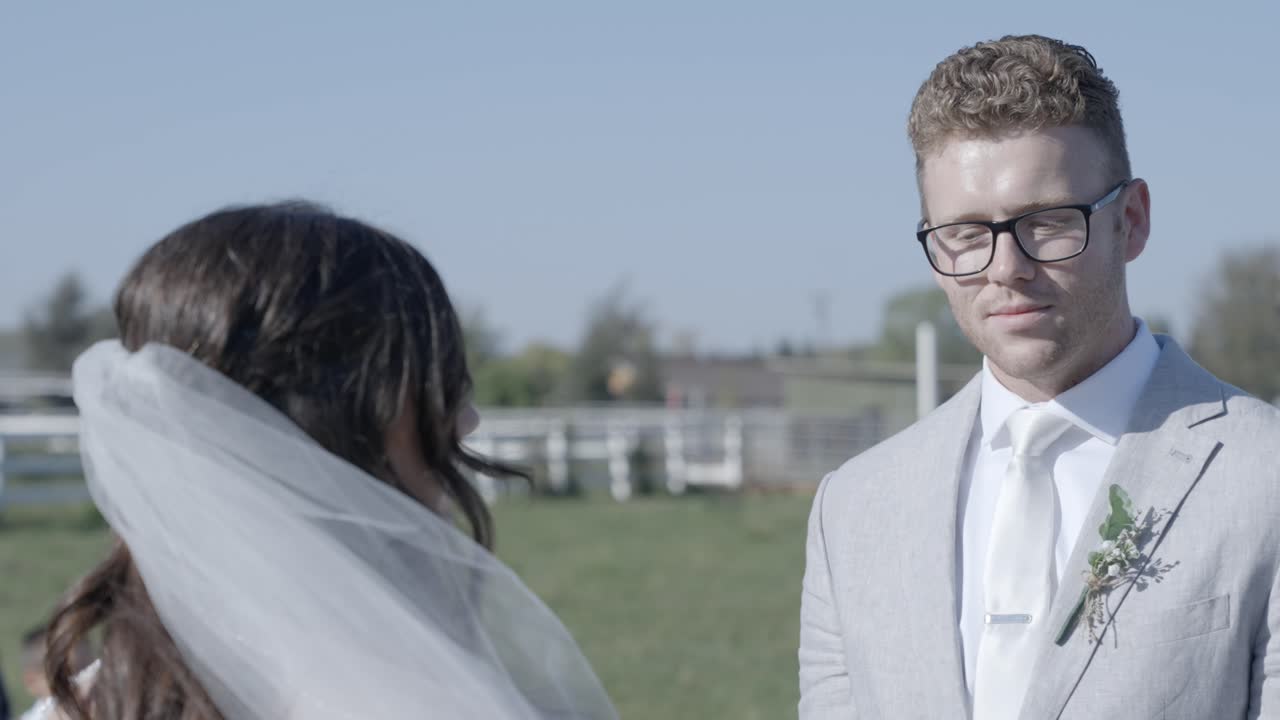 Groom says "I do". Email willneathery yahoo.com to purchase the entire wedding event,both raw and edited, at cheap wholesale pricing.