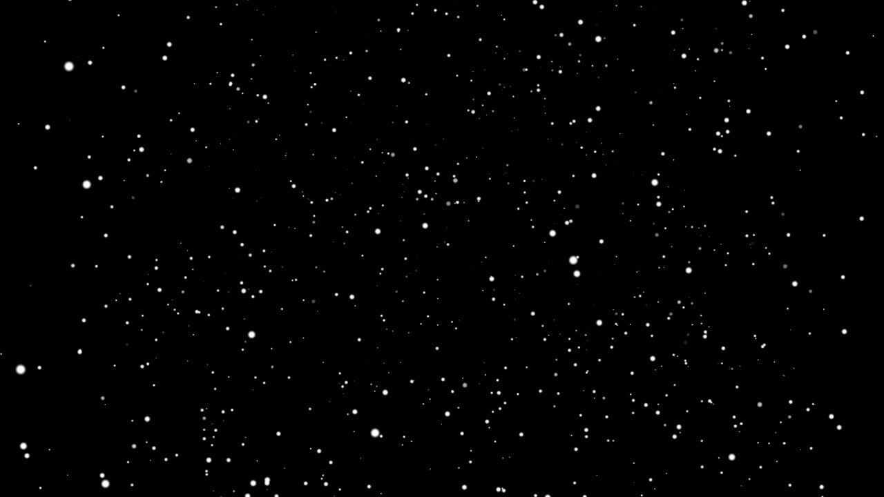 Falling Snow Particle Overlay Background Video