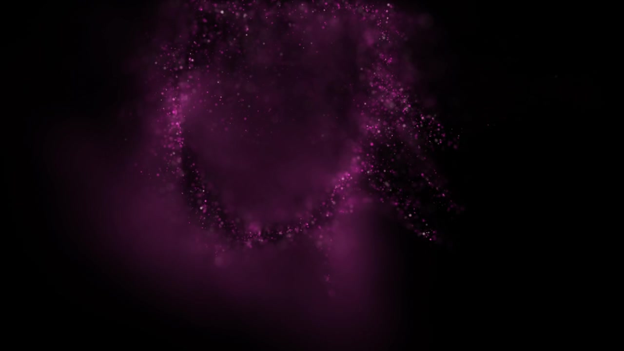 Pink Glow Particles Burst Flow Element