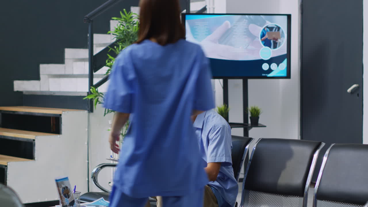 Waiting Room with People